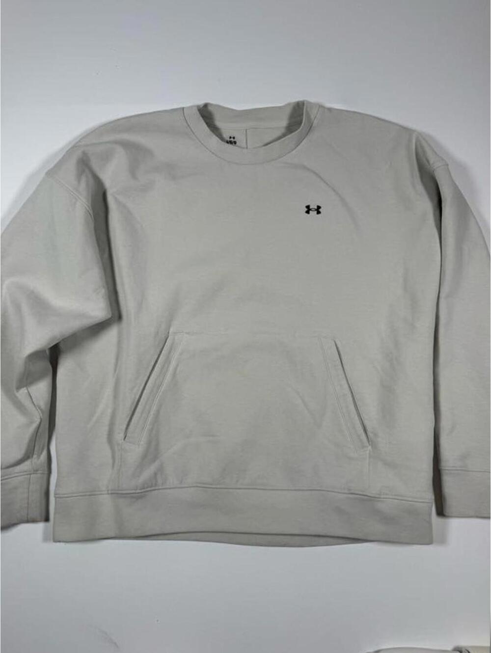 Under Armour Light Beige Crewneck Sweatshirt Size L